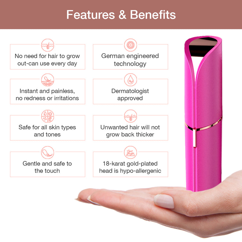 Facial Hair Remover Pink – Flawless Beauty India