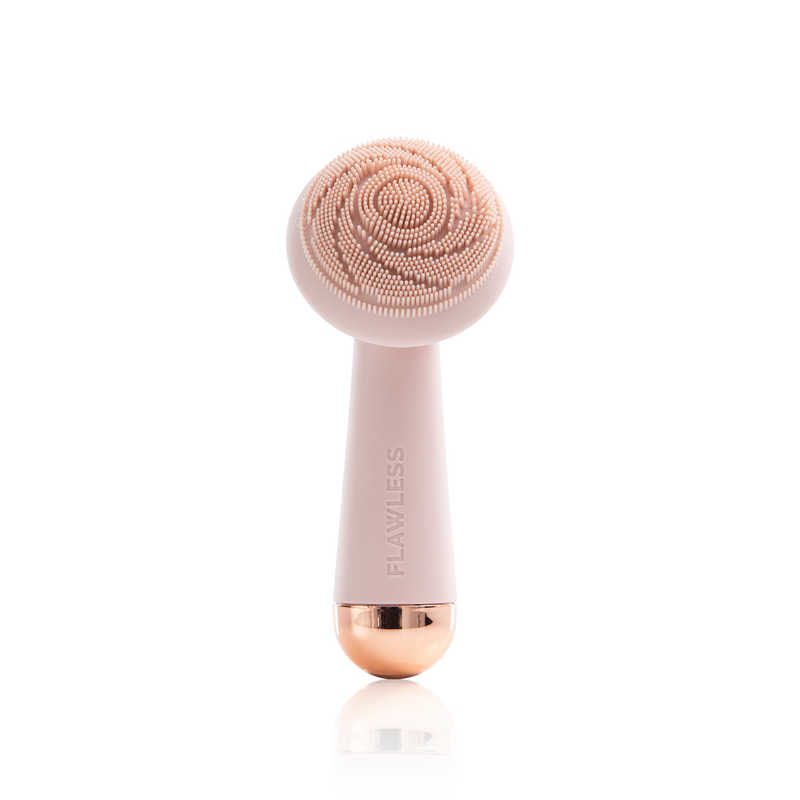 The silicone head ultra-hygienic cleanser and massager promotes the appearance of radiant, clean, more youthful skin. 